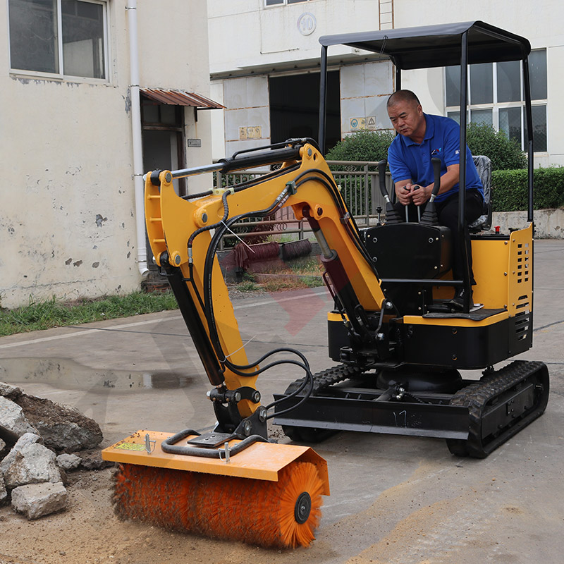 Excavator Snow sweeper